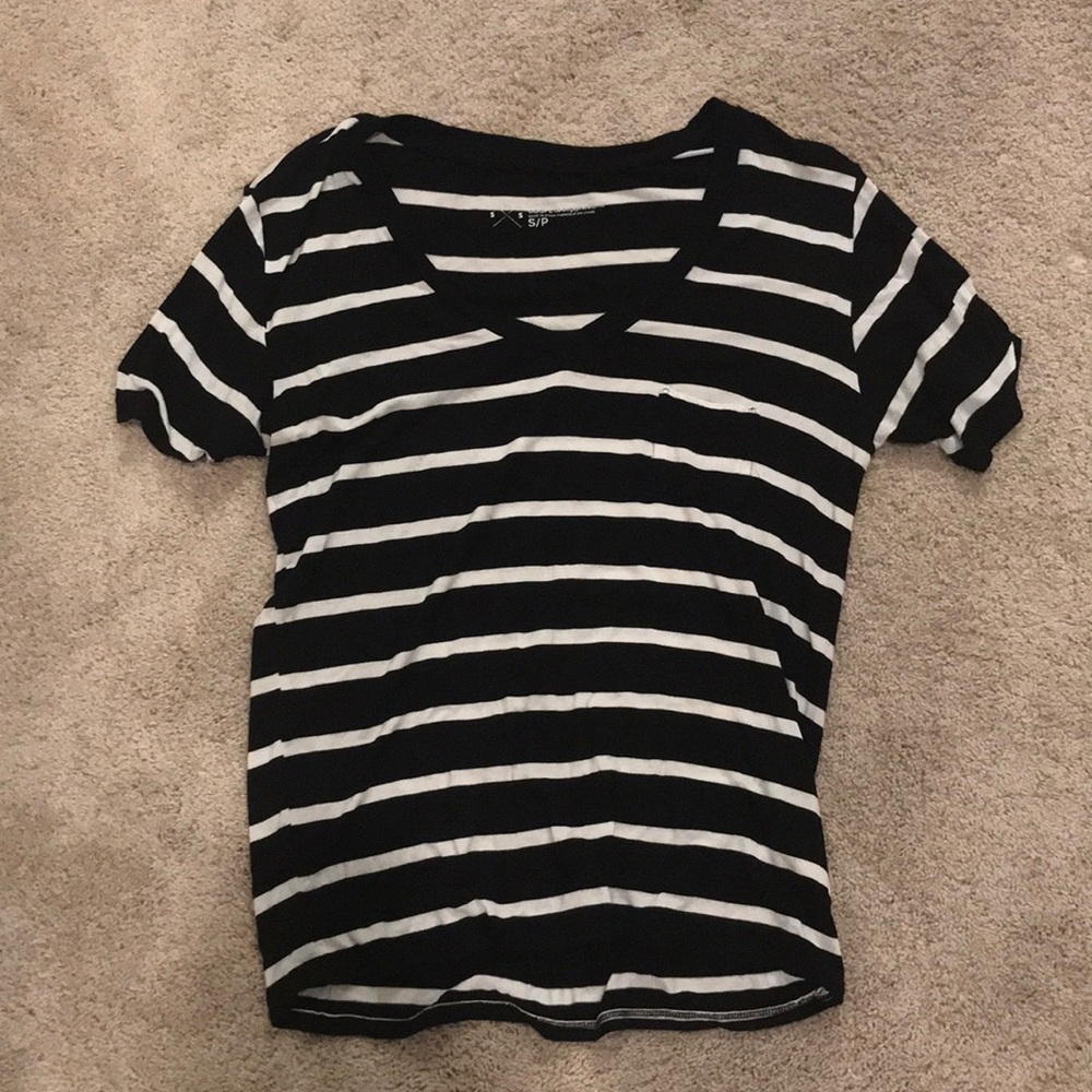 Super Soft Striped Boyfriend T Shirt